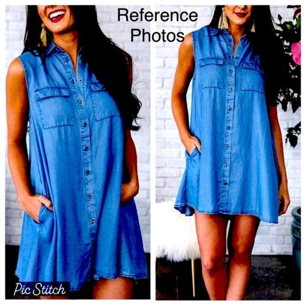 Hope & Harlow Hidden Button Down Shirt Dress